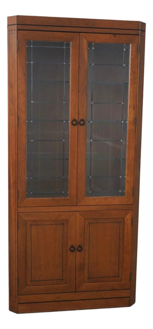 Stickley 21st Century Cherry China Cabinet with Glass Shelves (1 of 10)