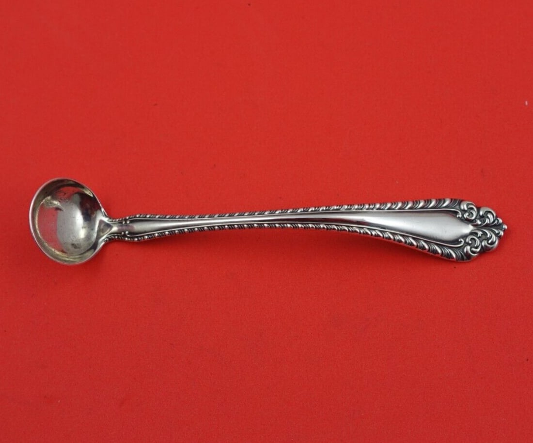 Alvin Melrose Sterling Silver Mustard Ladle 5 Inch Heirloom: Alvin Melrose Sterling Silver Mustard Ladle 5 Inch Heirloom This exquisite mustard ladle from the Melrose pattern by Alvin is crafted from high-quality sterling silver (.925). Measuring 5 inches in le