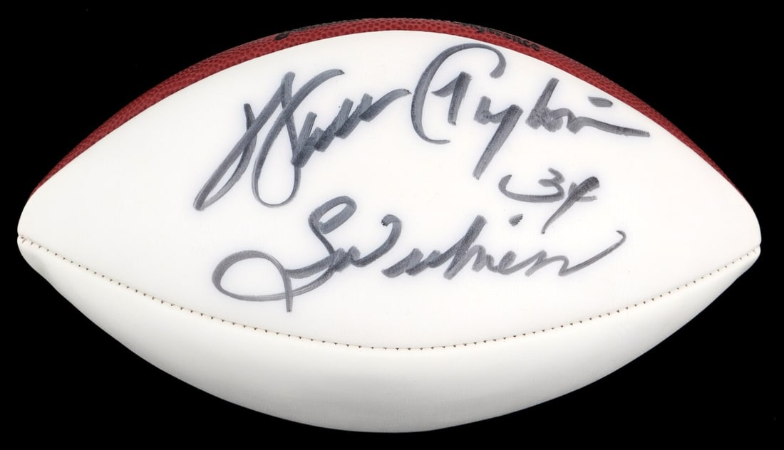 Wilson NFL Ball Signed by Walter Payton with Sweetness Inscription Beckett COA (1 of 4)