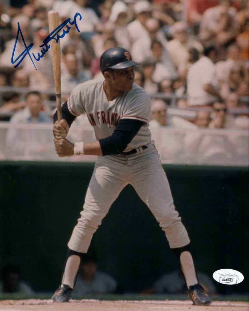 8x10 Willie Mays autographed Giants photo JSA authenticated: 8x10 Willie Mays autographed Giants photo JSA authenticated This is an original 8x10 photo autographed by Willie Mays, legendary player for the San Francisco Giants. The signature has been authenticat