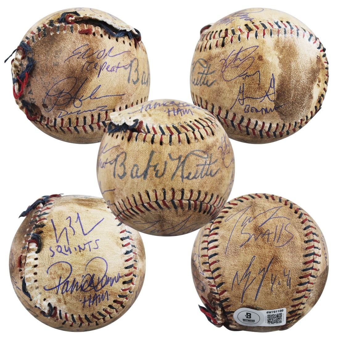 The Sandlot Signed Baseball with 8 Cast Autographs BAS Certified: The Sandlot Signed Baseball with 8 Cast Autographs BAS Certified This authentic Sandlot logo OML baseball has been personally signed by the iconic cast members, including Tom Guiry, Chauncey Leopardi,