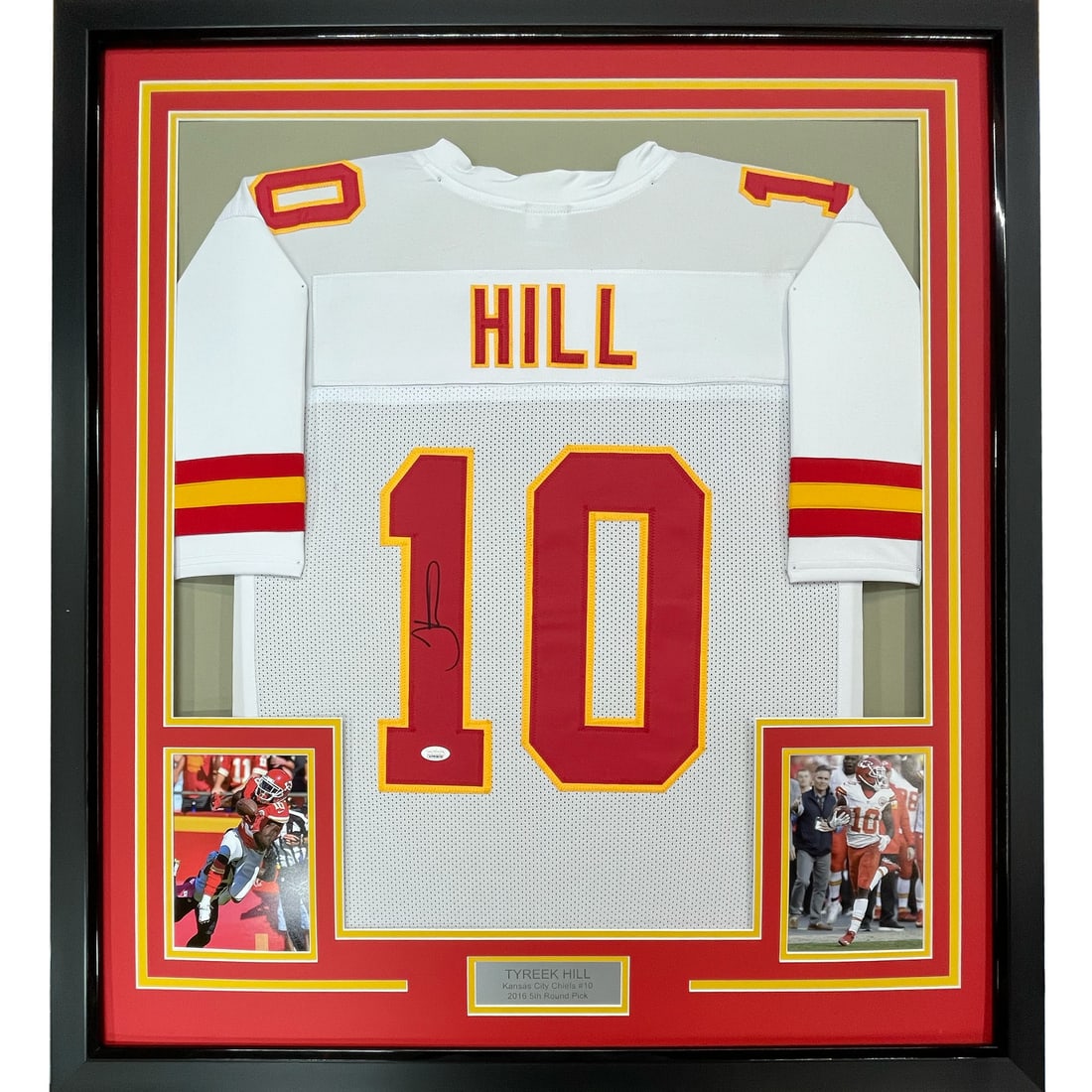 Framed Tyreek Hill signed Chiefs jersey with JSA COA 33x42 (1 of 2)