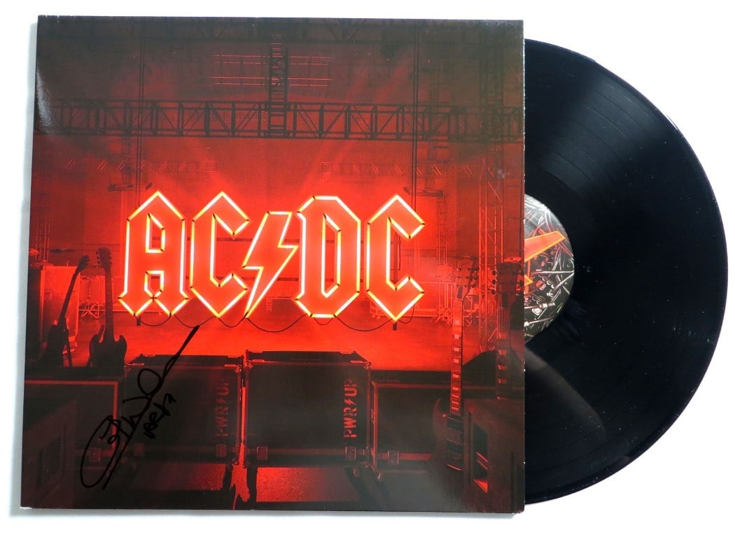 Autographed AC/DC PWR UP Album Cover Signed by Cliff Williams Beckett Authenticated (1 of 4)