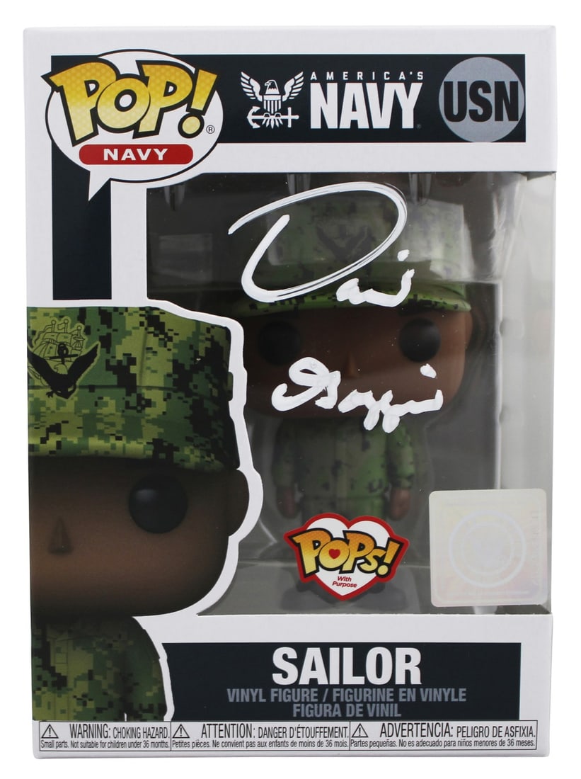Beckett Authenticated David Goggins Sailor USN Funko Pop Signed Figure (1 of 7)