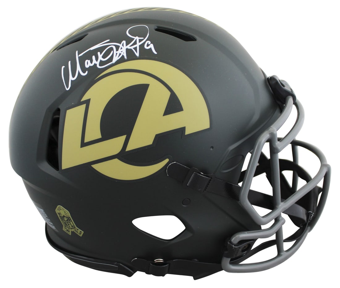 Matthew Stafford autographed Rams STS IV Speed Proline helmet BAS witnessed (1 of 3)