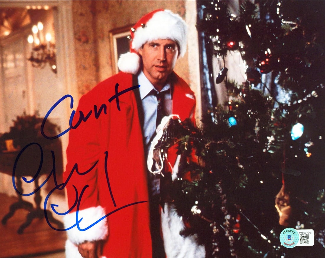 Chevy Chase Signed Christmas Vacation 8x10 Photo Beckett BAS Witnessed (1 of 3)