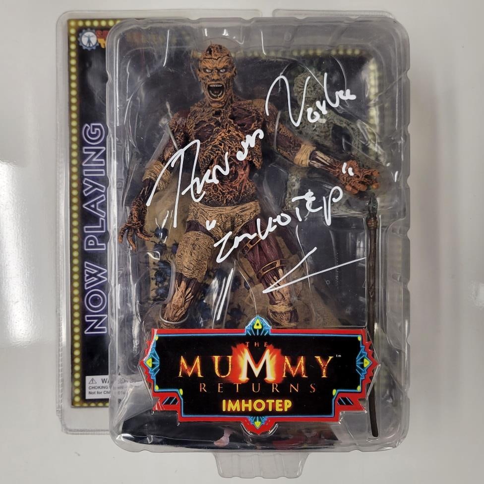 Arnold Vosloo Imhotep autograph on The Mummy Returns figure Beckett holo (1 of 4)