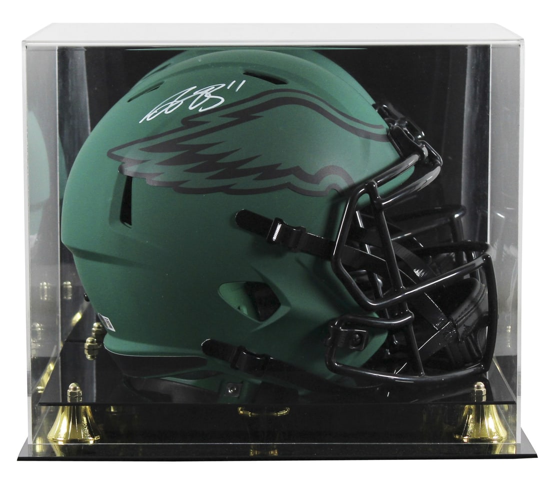 A.J. Brown Eagles Rave Alternate Speed Replica Helmet BAS Witnessed (1 of 4)
