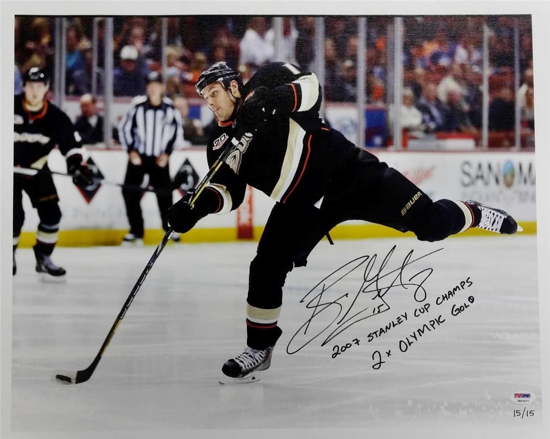 Ryan Getzlaf signed Anaheim Ducks 16x20 canvas photo 15 of 15 (1 of 1)