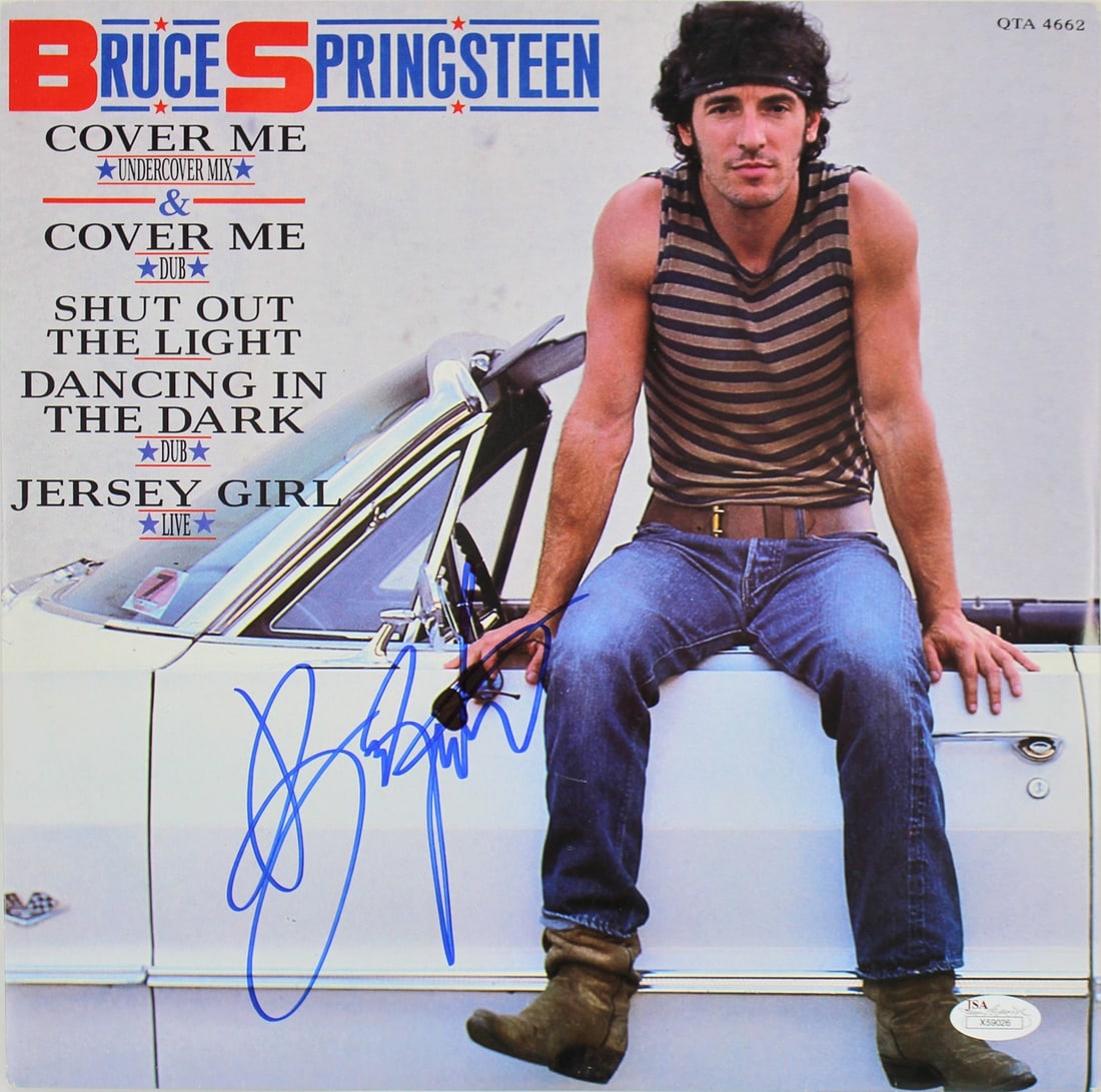 Bruce Springsteen Signed Cover Me Album With Vinyl JSA Authenticated (1 of 5)