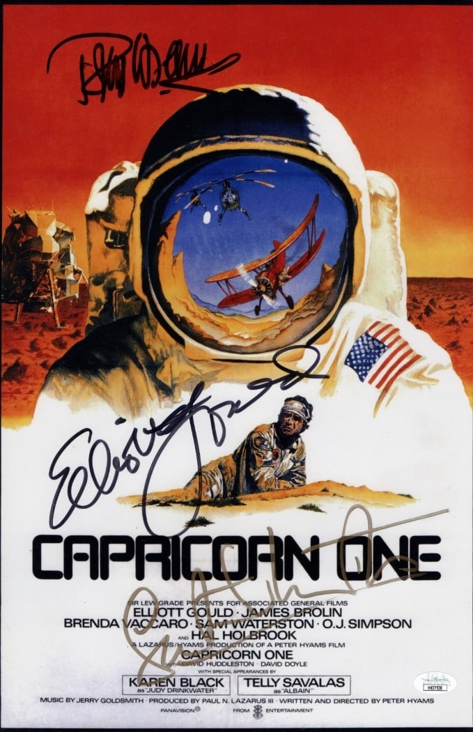 11x17 Capricorn One Photo Signed by Gould and Waterston JSA Authenticated (1 of 2)