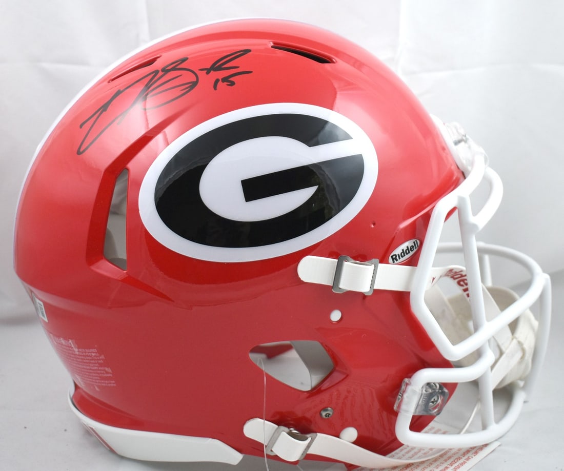 Georgia Bulldogs Full Size Authentic Helmet Signed by Carson Beck Beckett W Holo (1 of 5)
