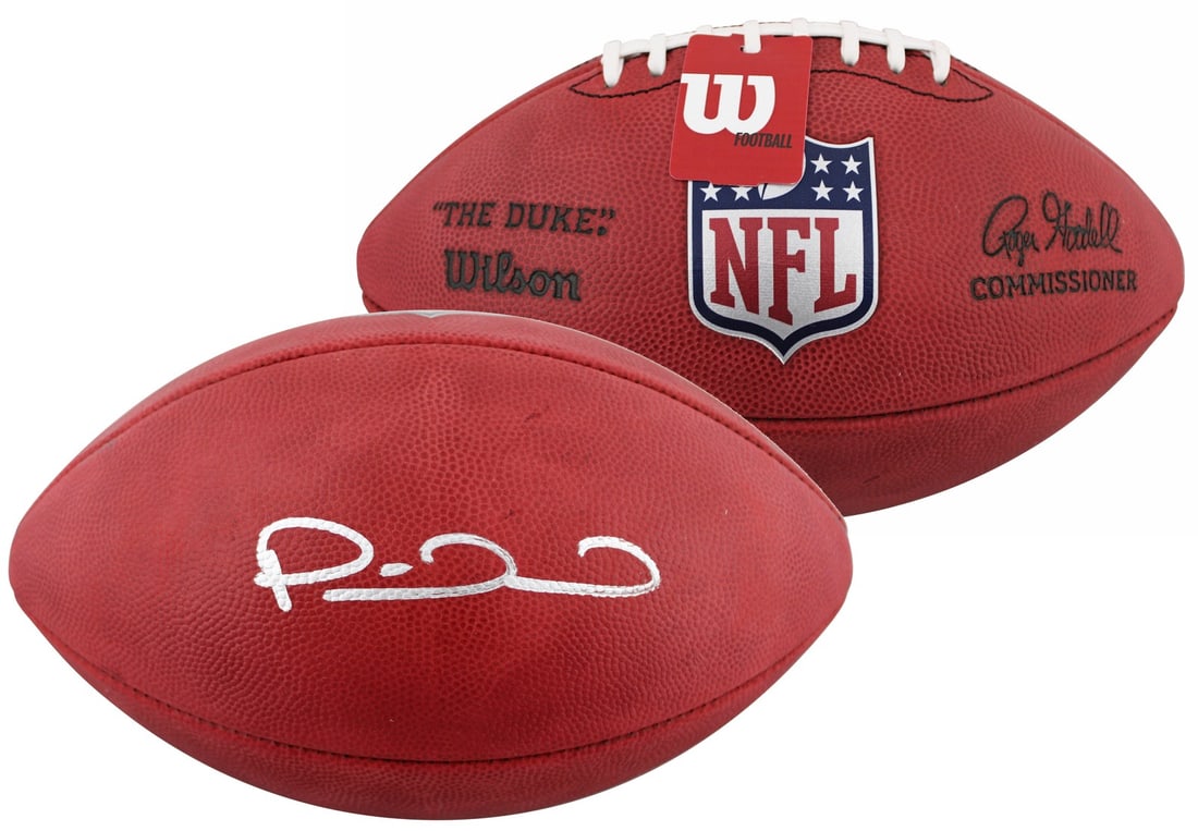 Patrick Mahomes Autographed Wilson NFL Football The Duke Fanatics (1 of 4)
