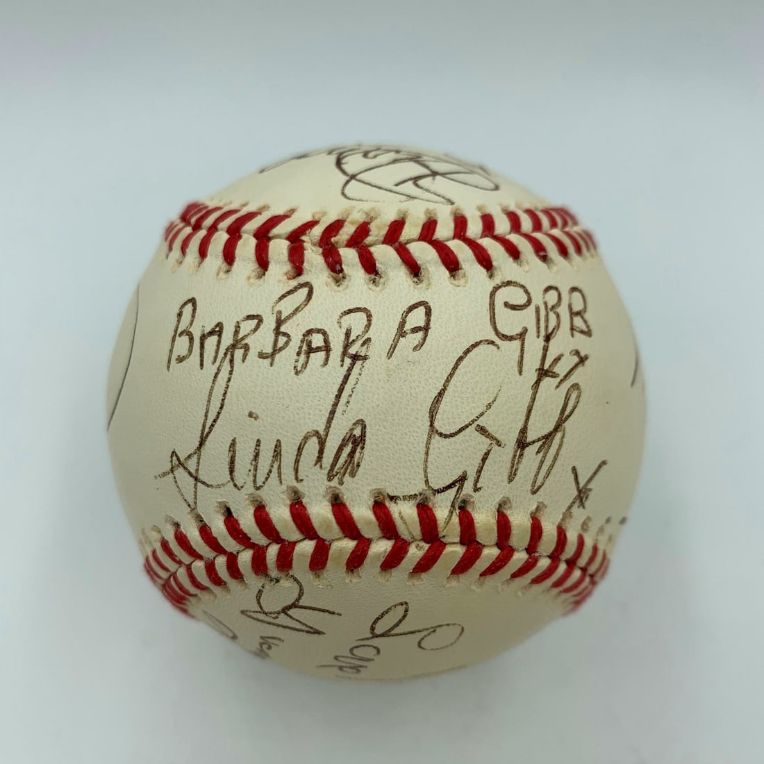 Baseball Signed by Bee Gees Family Seven Autographs JSA Authenticated (1 of 9)