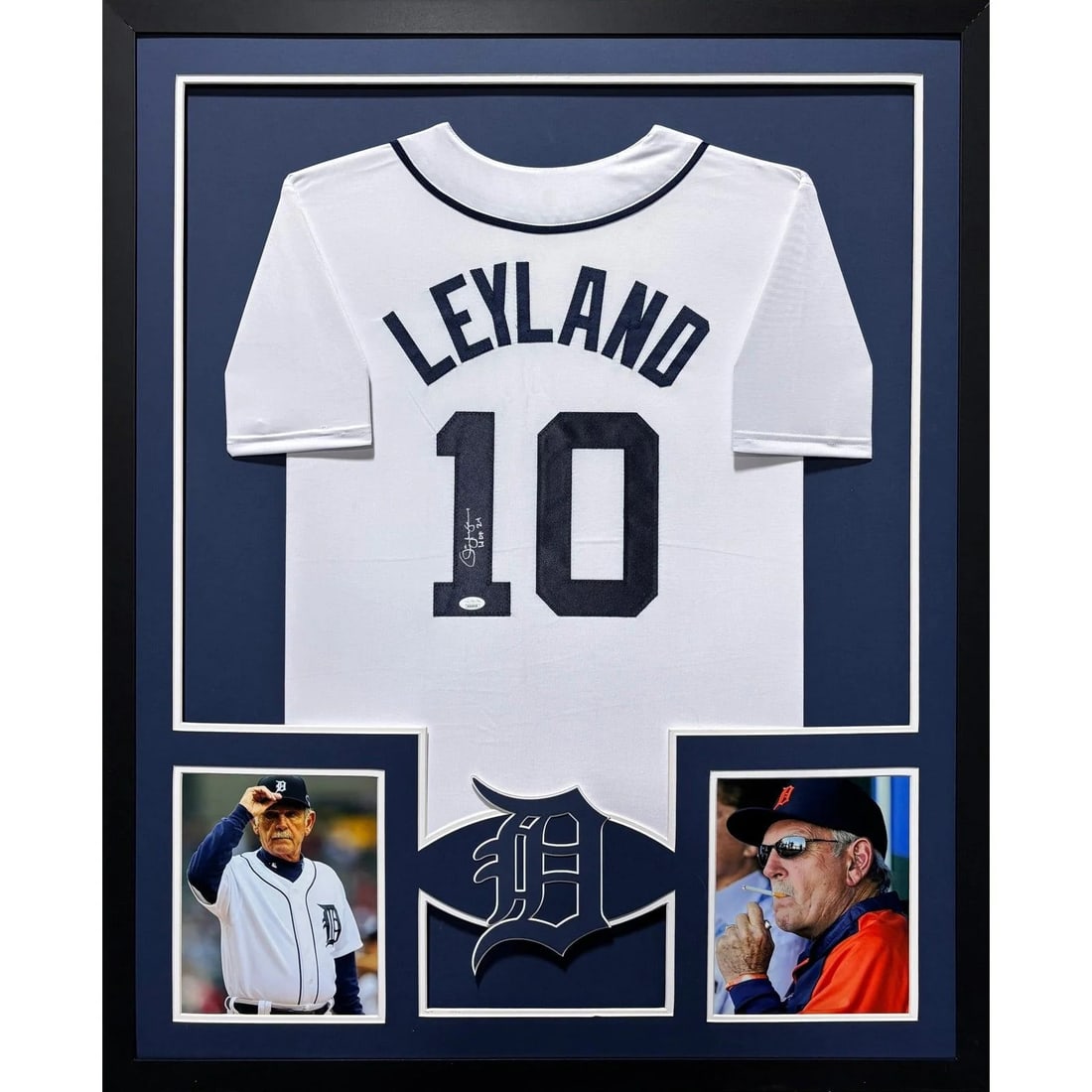 Framed Jim Leyland Autographed Detroit Tigers Jersey JSA (1 of 2)