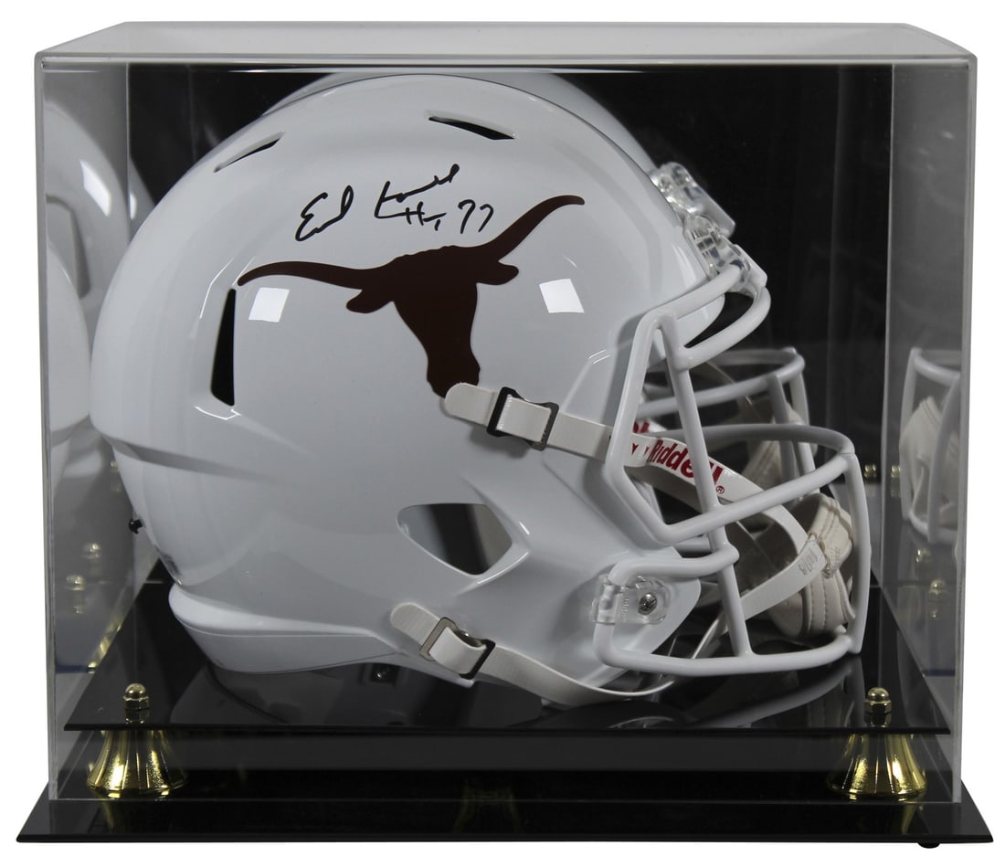 Earl Campbell signed Texas Longhorns full size Speed Rep helmet with case Beckett (1 of 4)