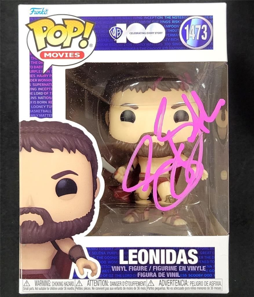 Leonidas 300 Funko Pop signed by Gerard Butler with Beckett authentication (1 of 6)