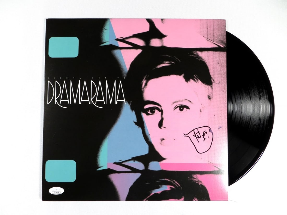John Easdale Autographed Cinema Verite Album Cover JSA Certified: John Easdale Autographed Cinema Verite Album Cover JSA Certified This is an original autographed record album cover by John Easdale from the band Dramarama, featuring the album 'Cinema Verite.' The co