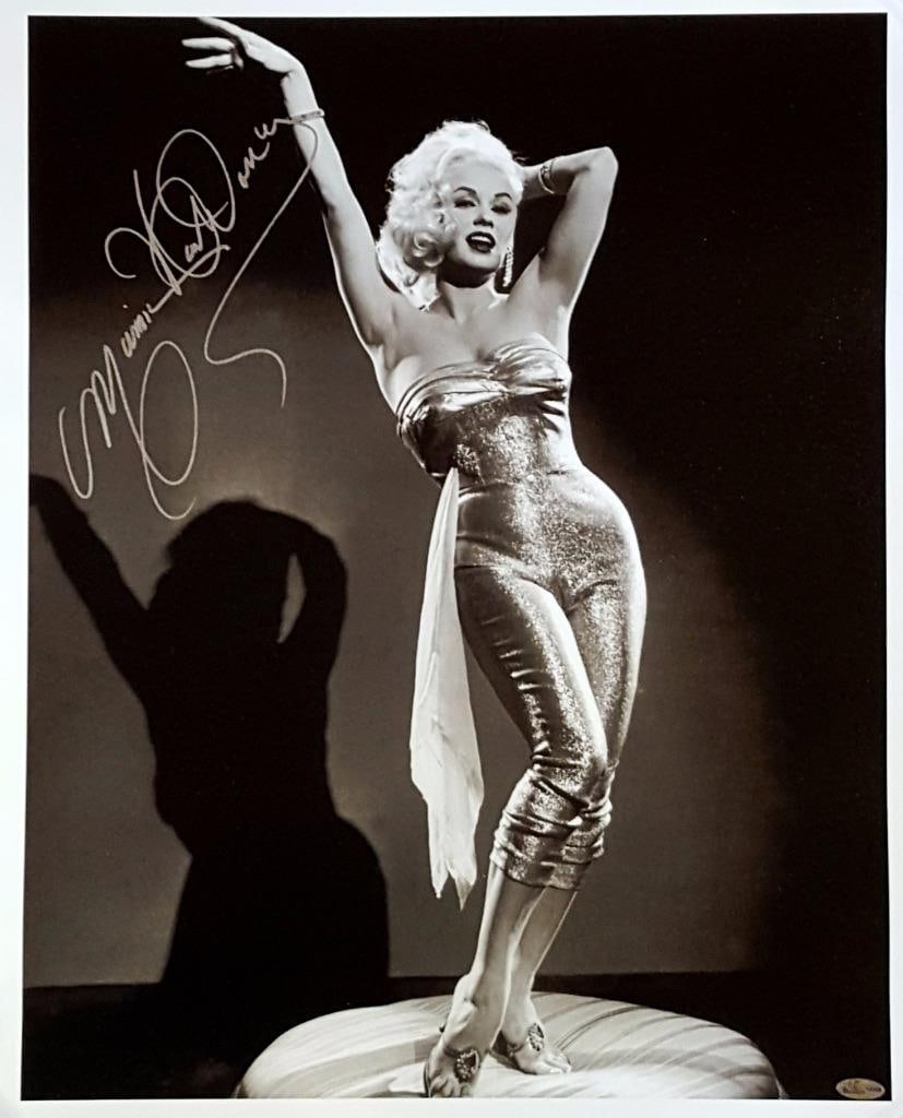 16x20 Canvas Photograph Signed by Mamie Van Doren with Hologram: 16x20 Canvas Photograph Signed by Mamie Van Doren with Hologram This original 16x20 canvas photograph features the signature of Mamie Van Doren, the renowned Playboy Playmate. The item is pre-owned an