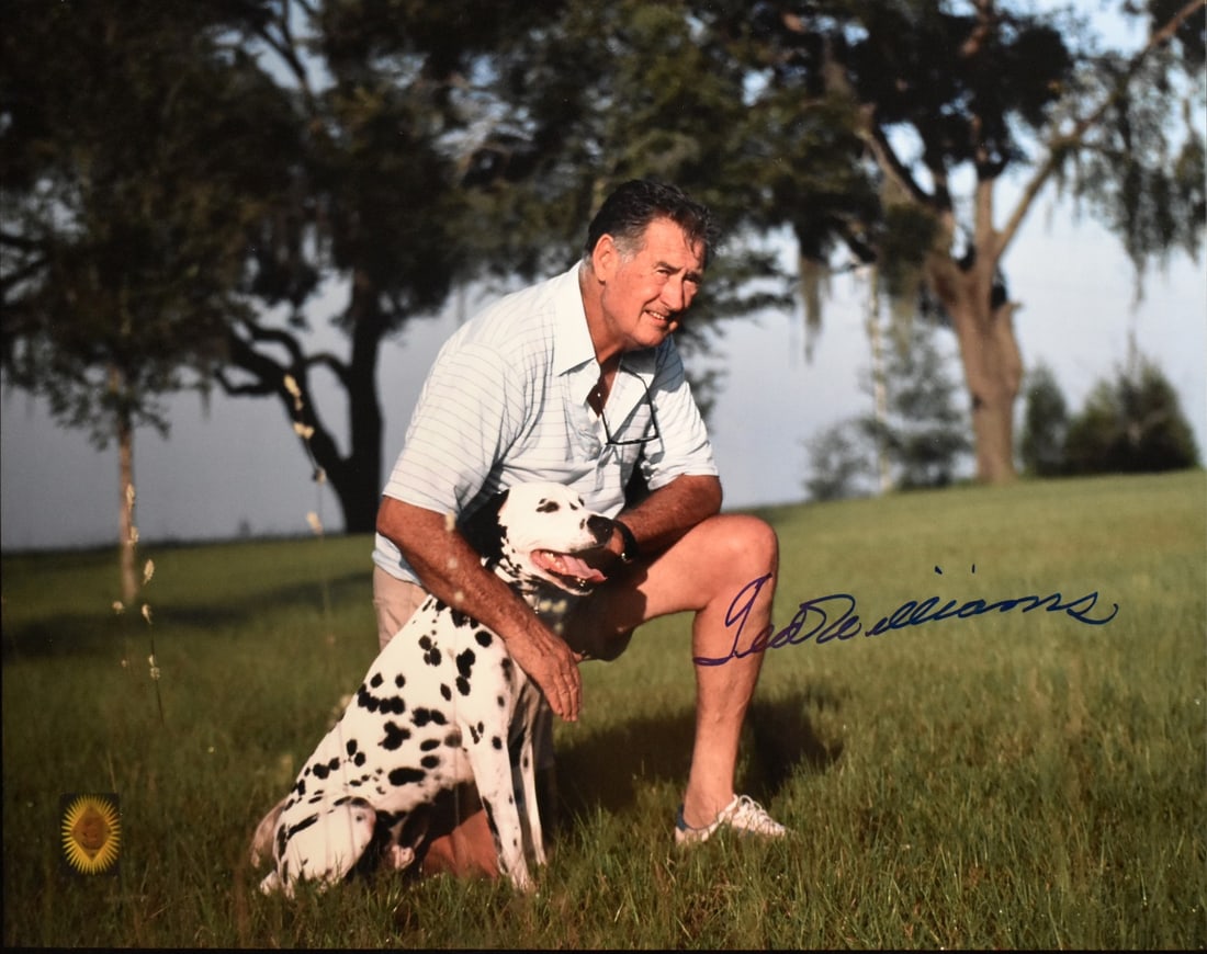 Ted Williams HOF Autographed 16x20 Red Sox Photo Green Diamond Authenticated: Ted Williams HOF Autographed 16x20 Red Sox Photo Green Diamond Authenticated Original signed Ted Williams Hall of Fame 16x20 photo featuring the Boston Red Sox. The photo includes a Green Diamond holo
