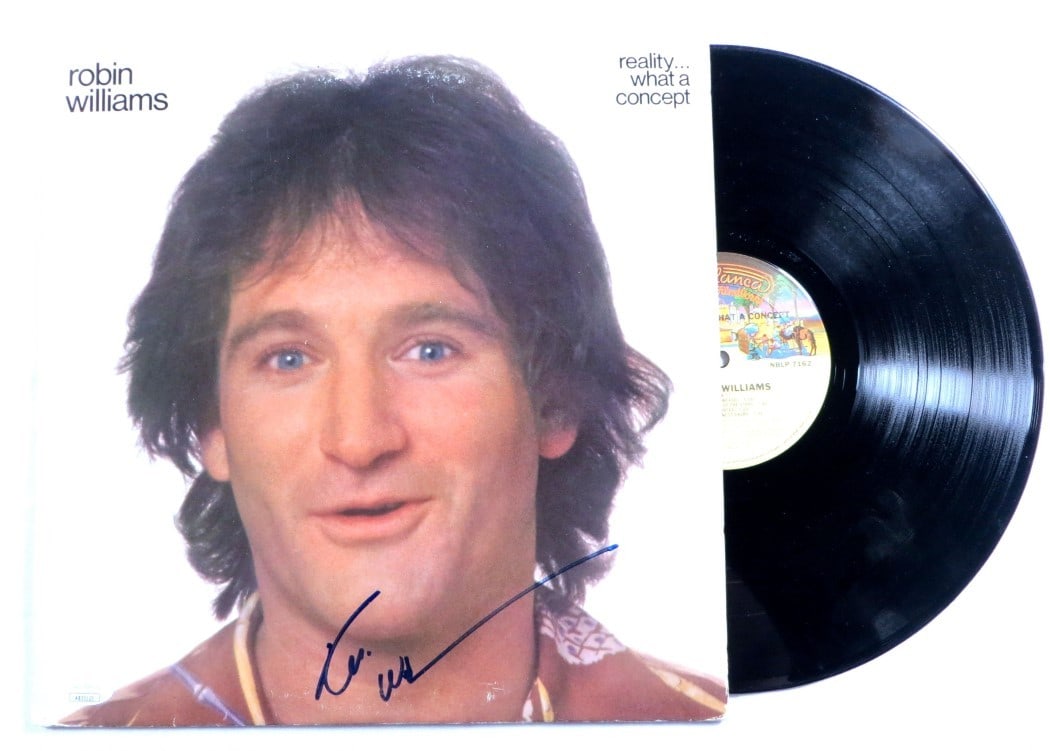 Robin Williams signed album cover Reality What a Concept JSA (1 of 4)