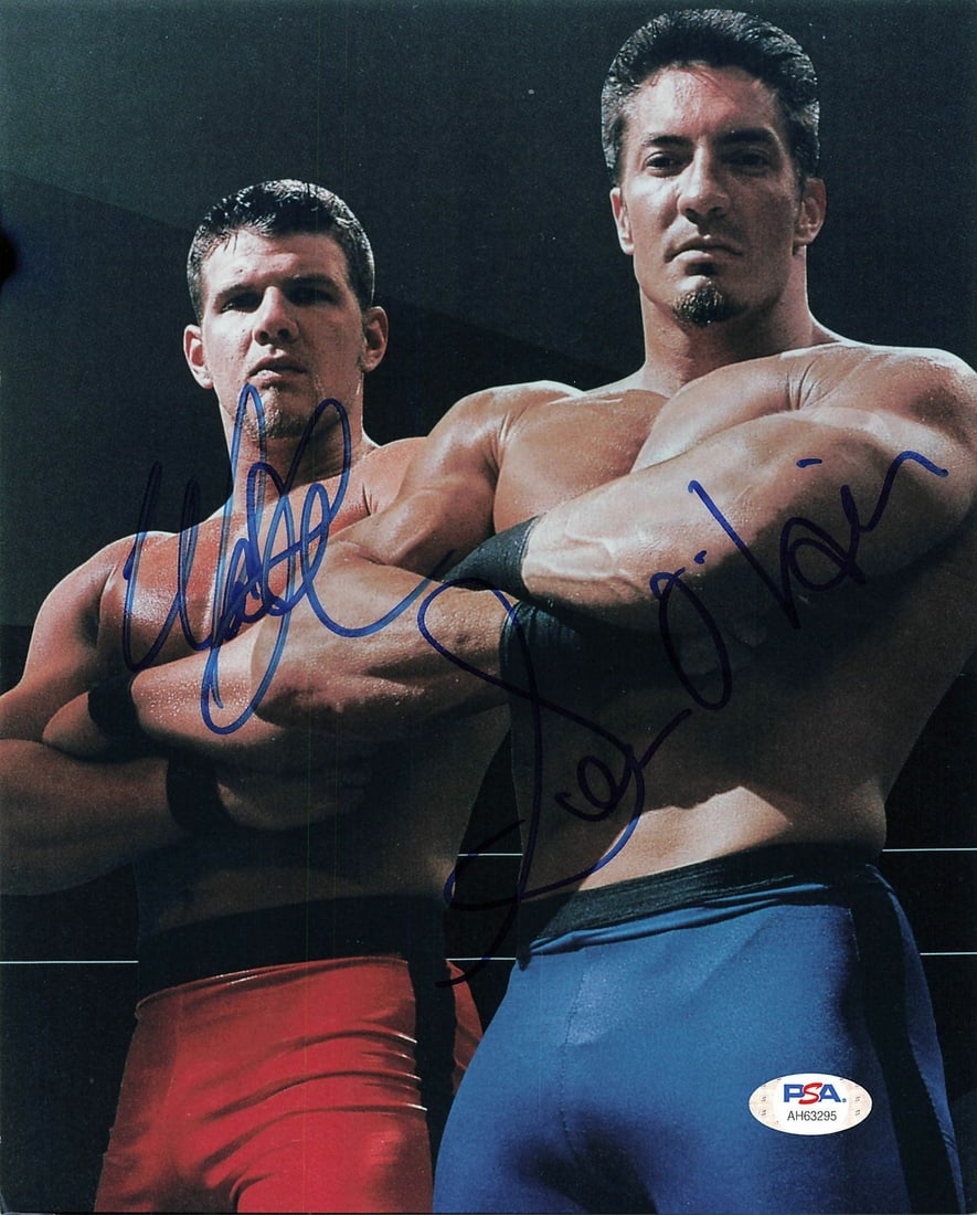 WWE 8x10 Signed Photo Sean O'Haire Mark Jindrak PSA DNA: WWE 8x10 Signed Photo Sean O'Haire Mark Jindrak PSA DNA This is a professionally printed 8x10 photograph featuring signatures from WWE wrestlers Sean O'Haire and Mark Jindrak. The autographs have been