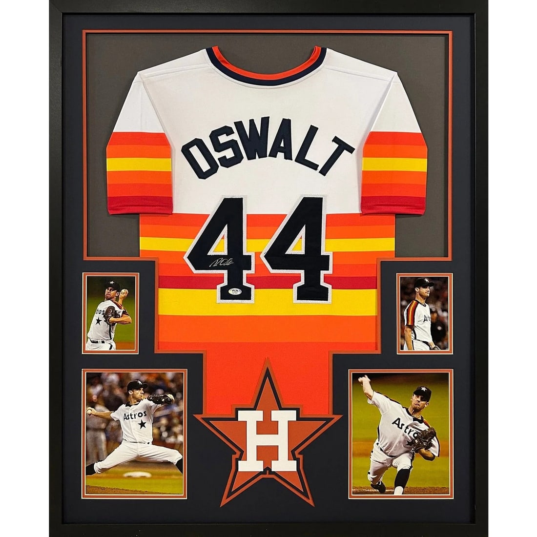 Roy Oswalt Autographed Framed Jersey PSA/DNA Houston Astros (1 of 2)