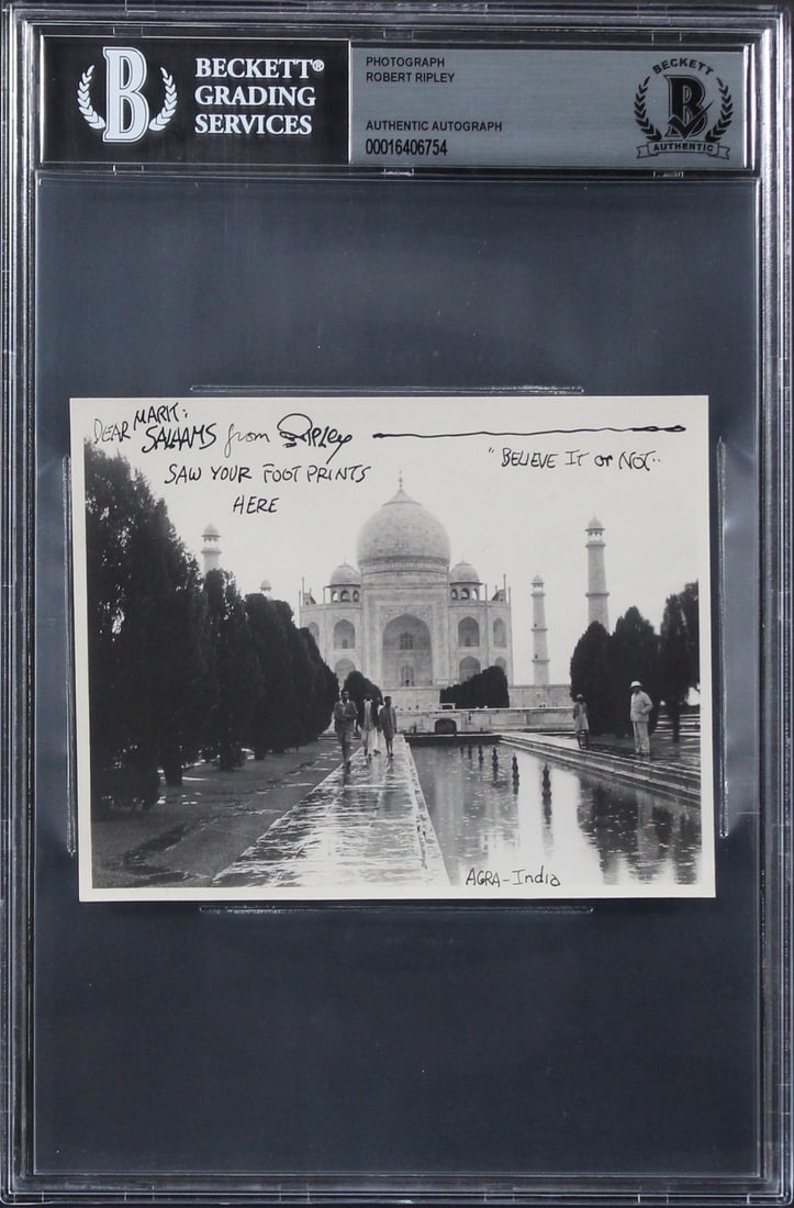 Robert Ripley signed 3.75x5.75 photo Beckett authenticated slabbed (1 of 2)