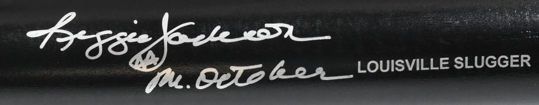 Louisville Slugger Pro Bat Signed by Reggie Jackson Beckett Authenticated (1 of 2)
