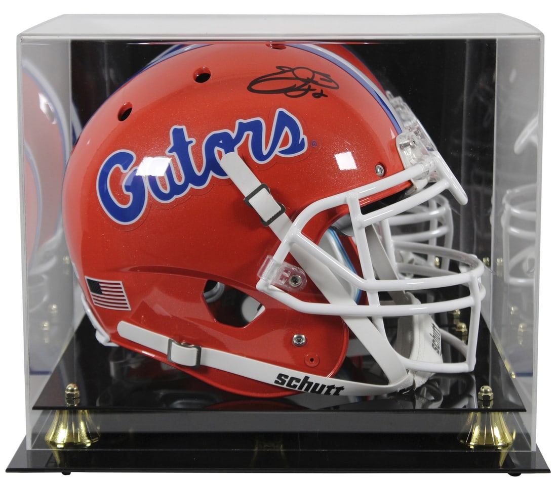 Emmitt Smith Signed Florida Gators Schutt Helmet with Beckett Authentication: Emmitt Smith Signed Florida Gators Schutt Helmet with Beckett Authentication This authentic Schutt Full Size Speed Proline Helmet features the signature of Emmitt Smith, the legendary Florida Gators p