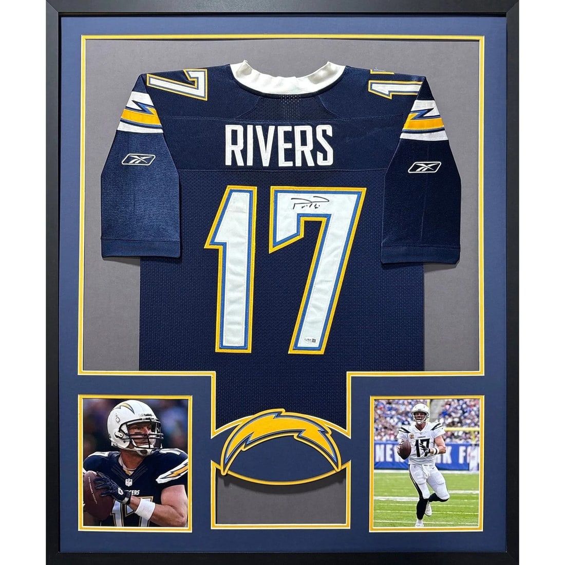 Framed Philip Rivers autographed Chargers jersey JSA authenticated (1 of 3)