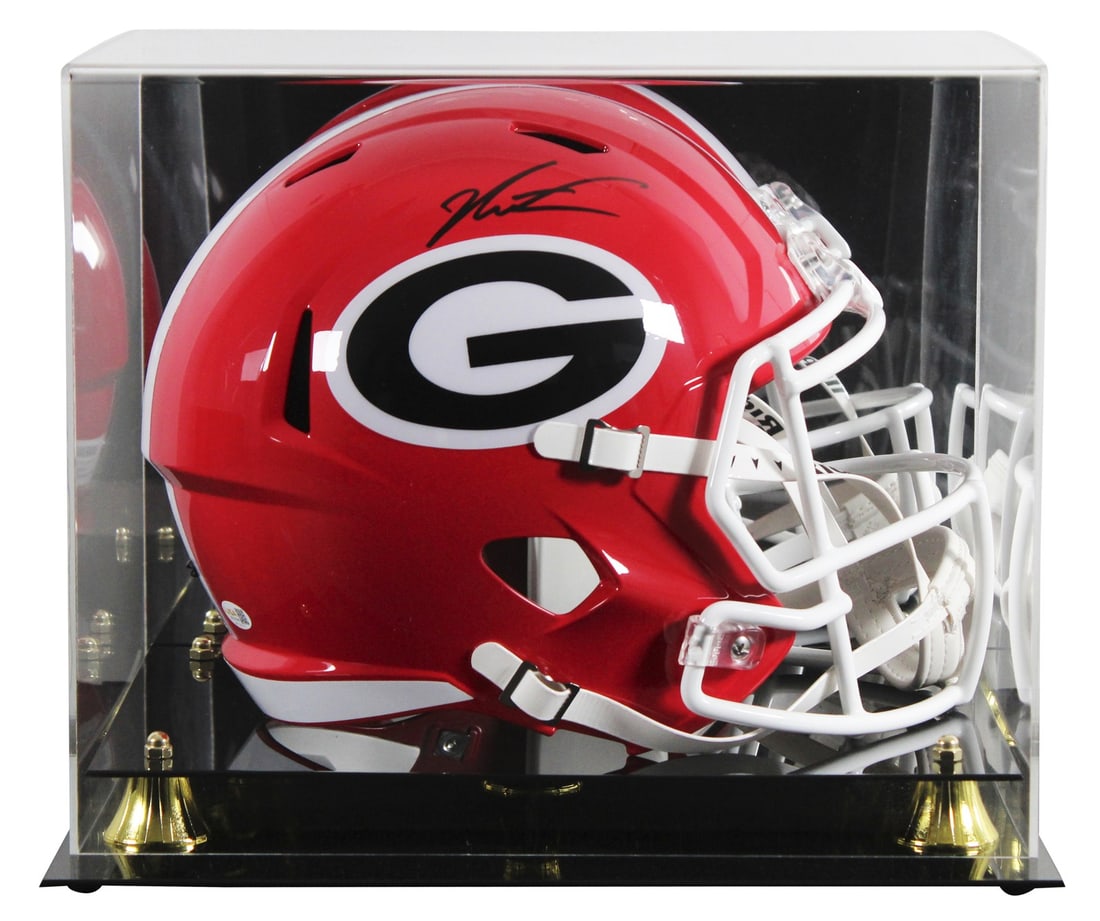 JSA Witnessed Jalen Carter Georgia Bulldogs Speed Replica Helmet with Case (1 of 4)