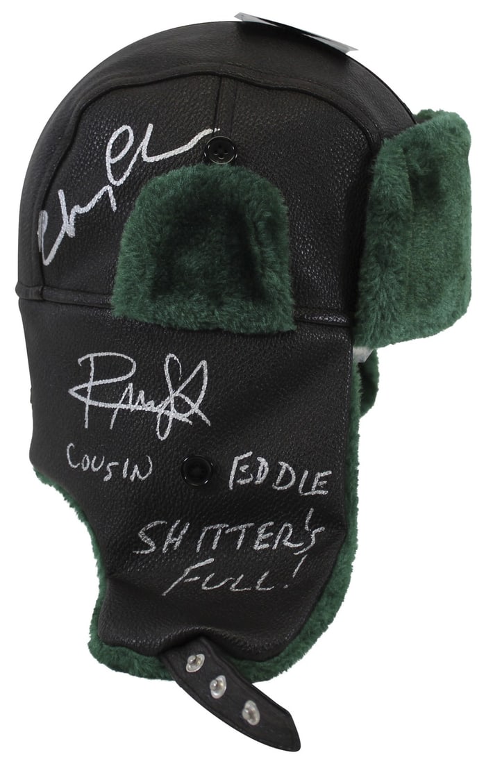 Authentic Signed Hat by Chevy Chase & Randy Quaid with Inscription BAS: Authentic Signed Hat by Chevy Chase & Randy Quaid with Inscription BAS Celebrate the holiday spirit with this authentic autographed hat from the classic film National Lampoon's Christmas Vacation. Per