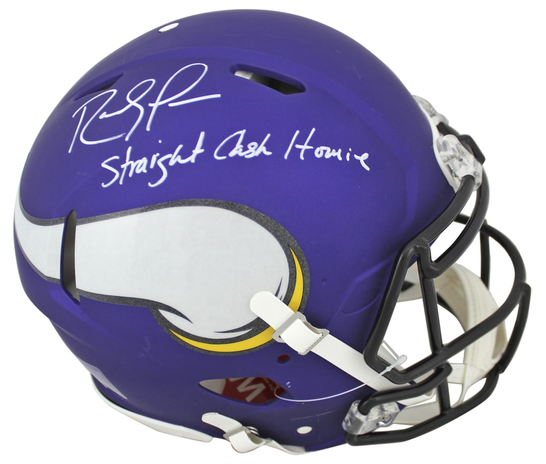 Randy Moss Minnesota Vikings Signed Proline F S Speed Helmet BAS (1 of 7)