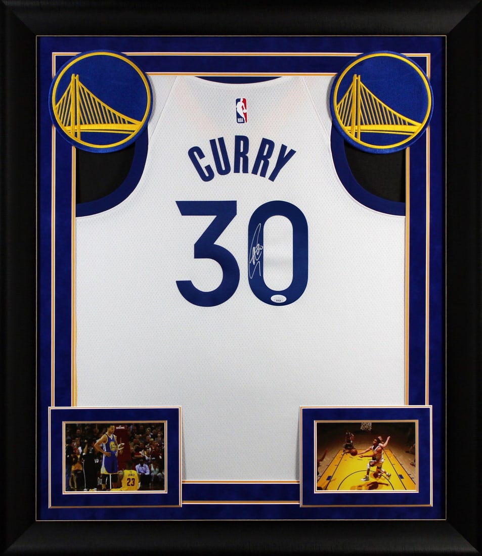 Stephen Curry Signed Nike Swingman Framed Jersey JSA COA Golden State Warriors: Stephen Curry Signed Nike Swingman Framed Jersey JSA COA Golden State Warriors This original autographed White Nike Association Edition Swingman jersey features the signature of Stephen Curry, a star 