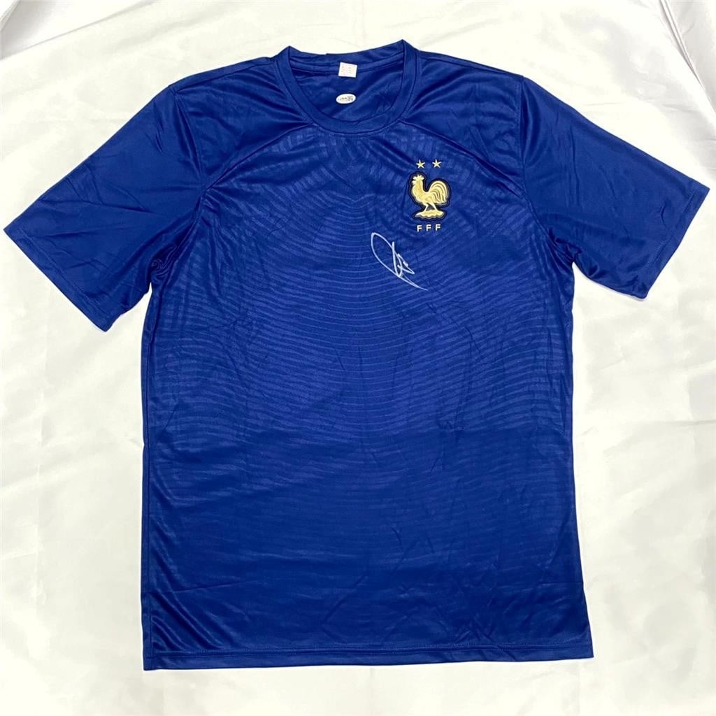 Paul Pogba autographed France soccer jersey JSA: Paul Pogba autographed France soccer jersey JSA This is an original France soccer jersey signed by Paul Pogba. The autograph has been authenticated by James Spence Authentication (JSA). The jersey is 