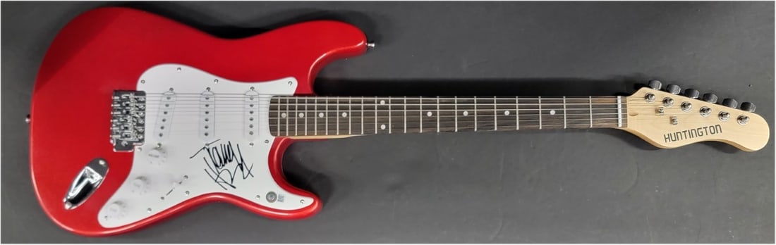 Beckett BAS Certified Tommy Henriksen Signed Original Guitar: Beckett BAS Certified Tommy Henriksen Signed Original Guitar Hand signed autographed guitar and guitar pick by Tommy Henriksen. The item is described as original and includes Beckett Autograph Authent