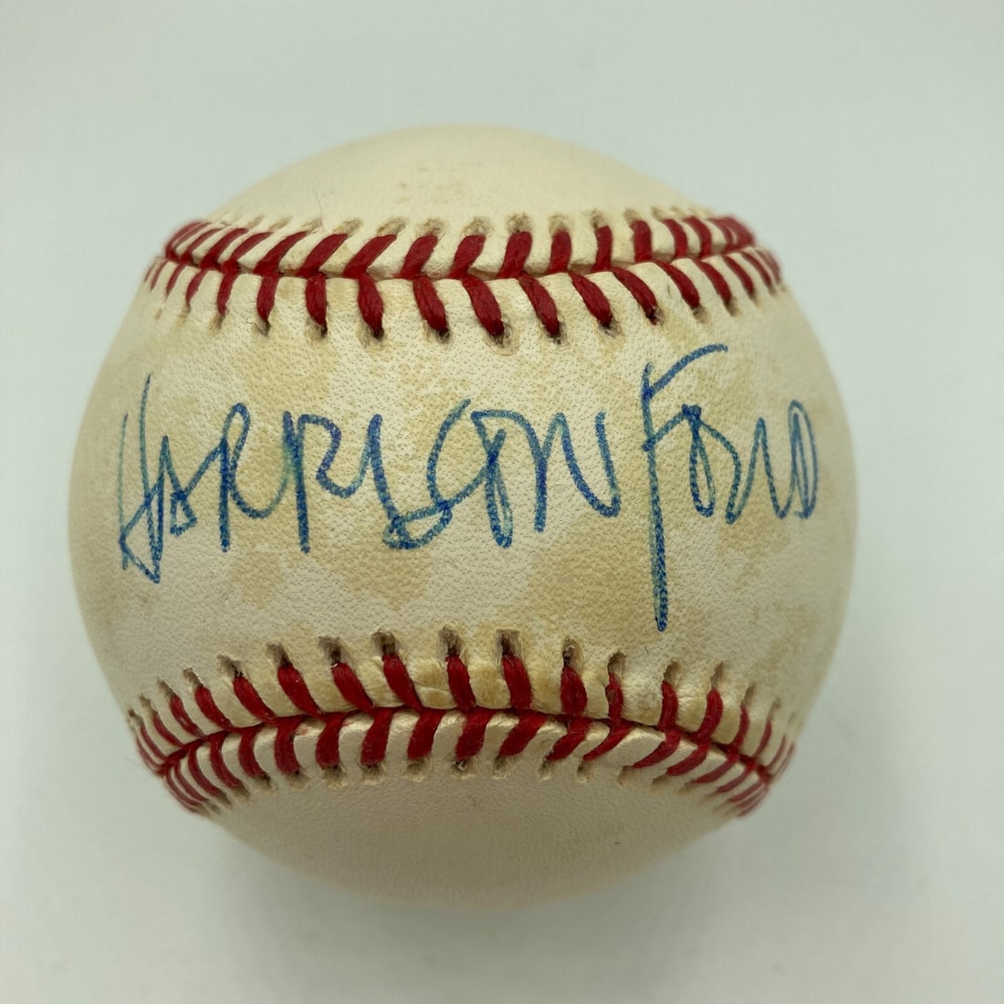 Harrison Ford Signed Official National League Baseball with JSA COA: Harrison Ford Signed Official National League Baseball with JSA COA This is an original, single-signed Official National League baseball by Harrison Ford. The autograph is authenticated by James Spenc