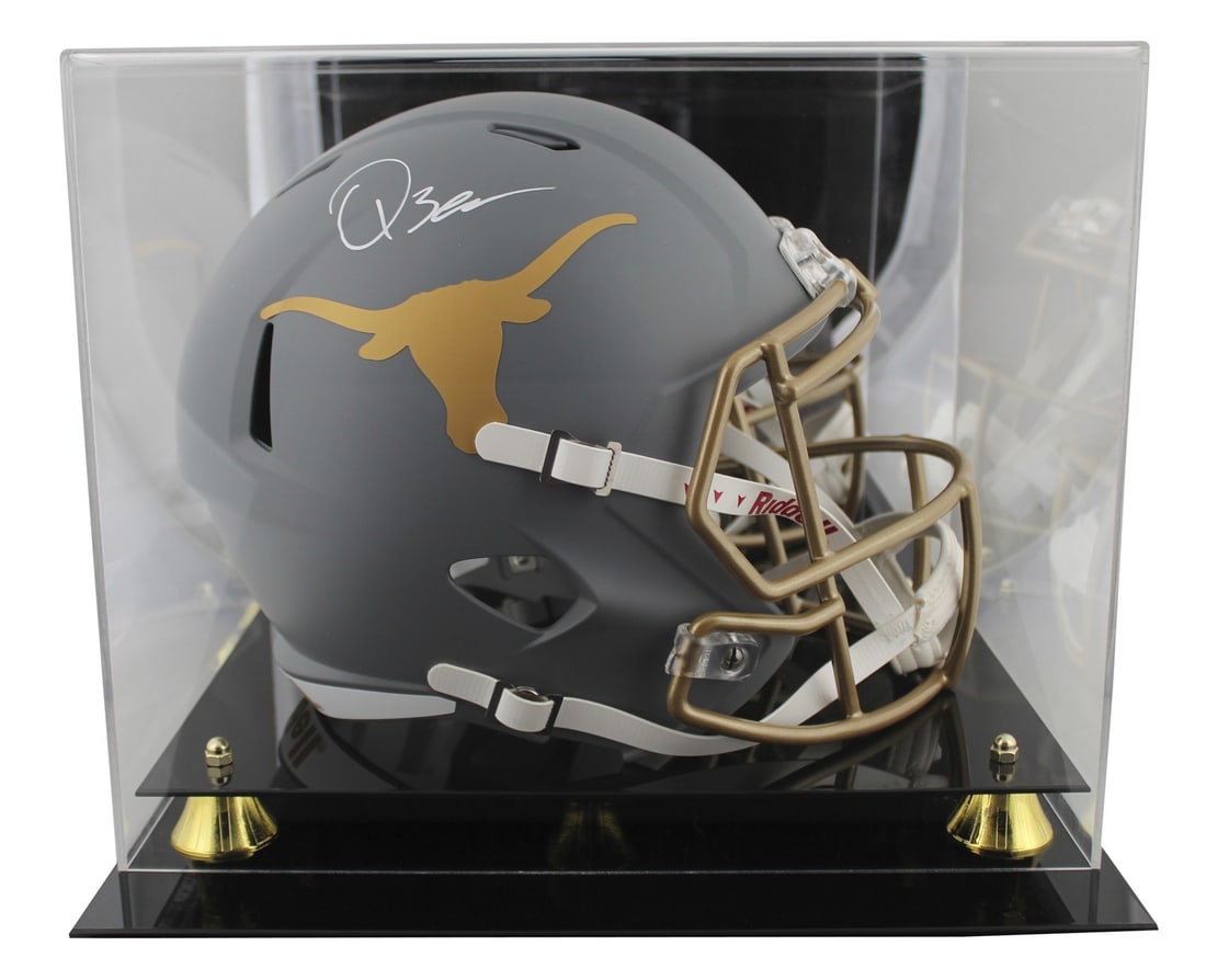 Quinn Ewers autographed Texas Longhorns Riddell Speed replica helmet with case BAS: Quinn Ewers autographed Texas Longhorns Riddell Speed replica helmet with case BAS Autographed full size Riddell Speed replica helmet personally signed by Quinn Ewers of the Texas Longhorns. The item 