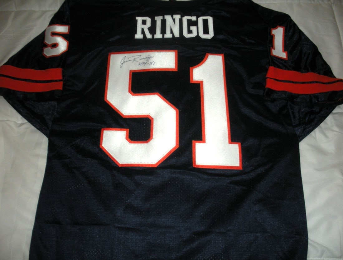 Signed Wilson Syracuse Orangemen Jersey with COA by Jim Ringo (1 of 3)