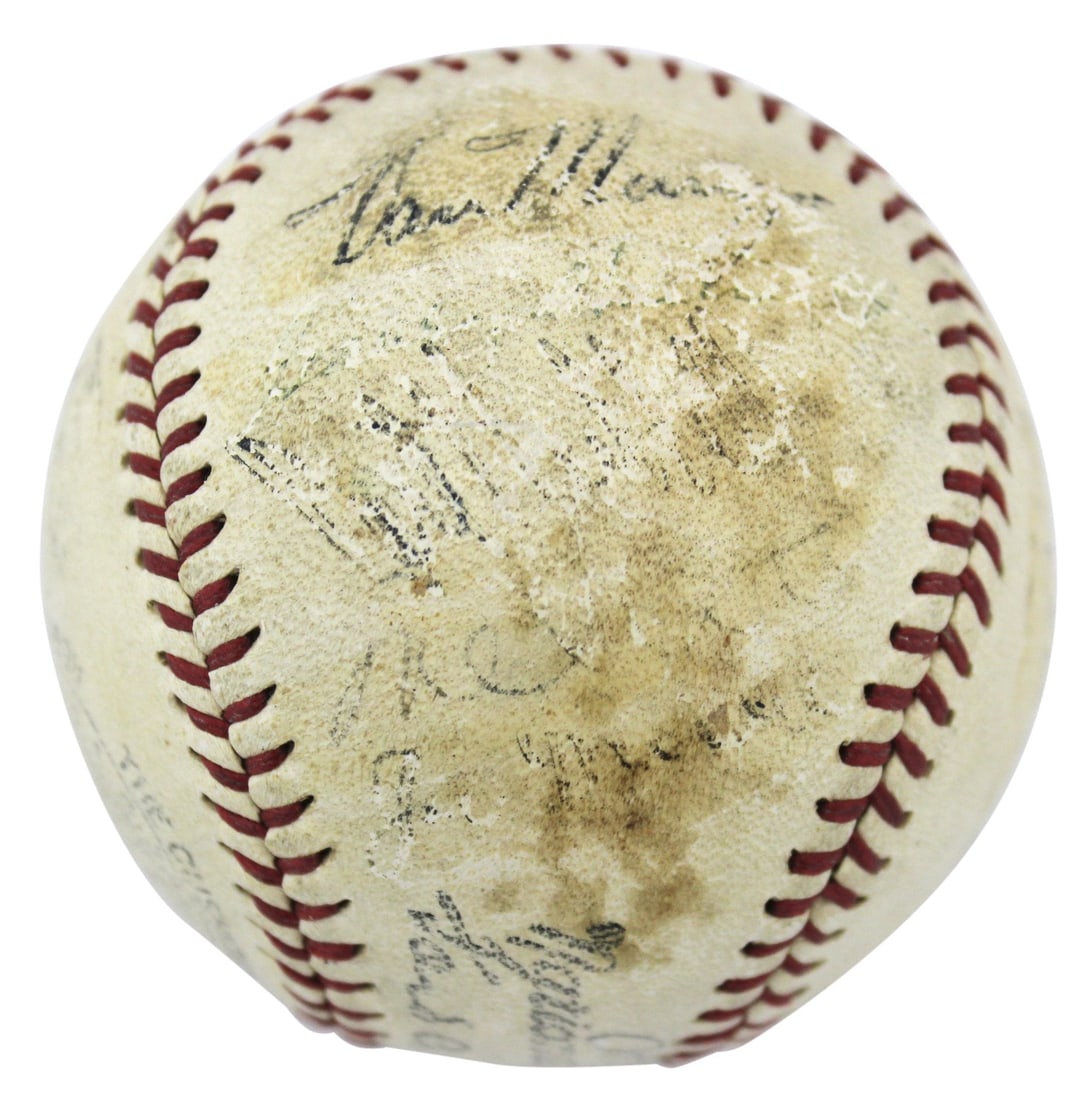 1935 NL All Stars Signed ONL Baseball PSA/DNA Authenticated Medwick Hubbell Waner (1 of 10)