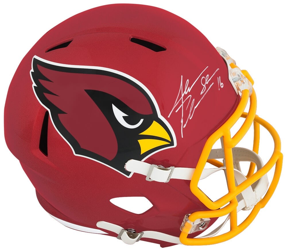 Jake Plummer Signed Arizona Cardinals Flash Helmet with Snake Inscription (1 of 1)