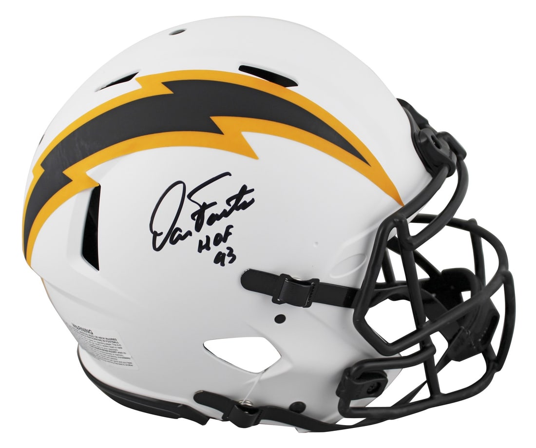 Dan Fouts Signed Lunar Full Size Helmet HOF 93 Beckett Authenticated (1 of 3)