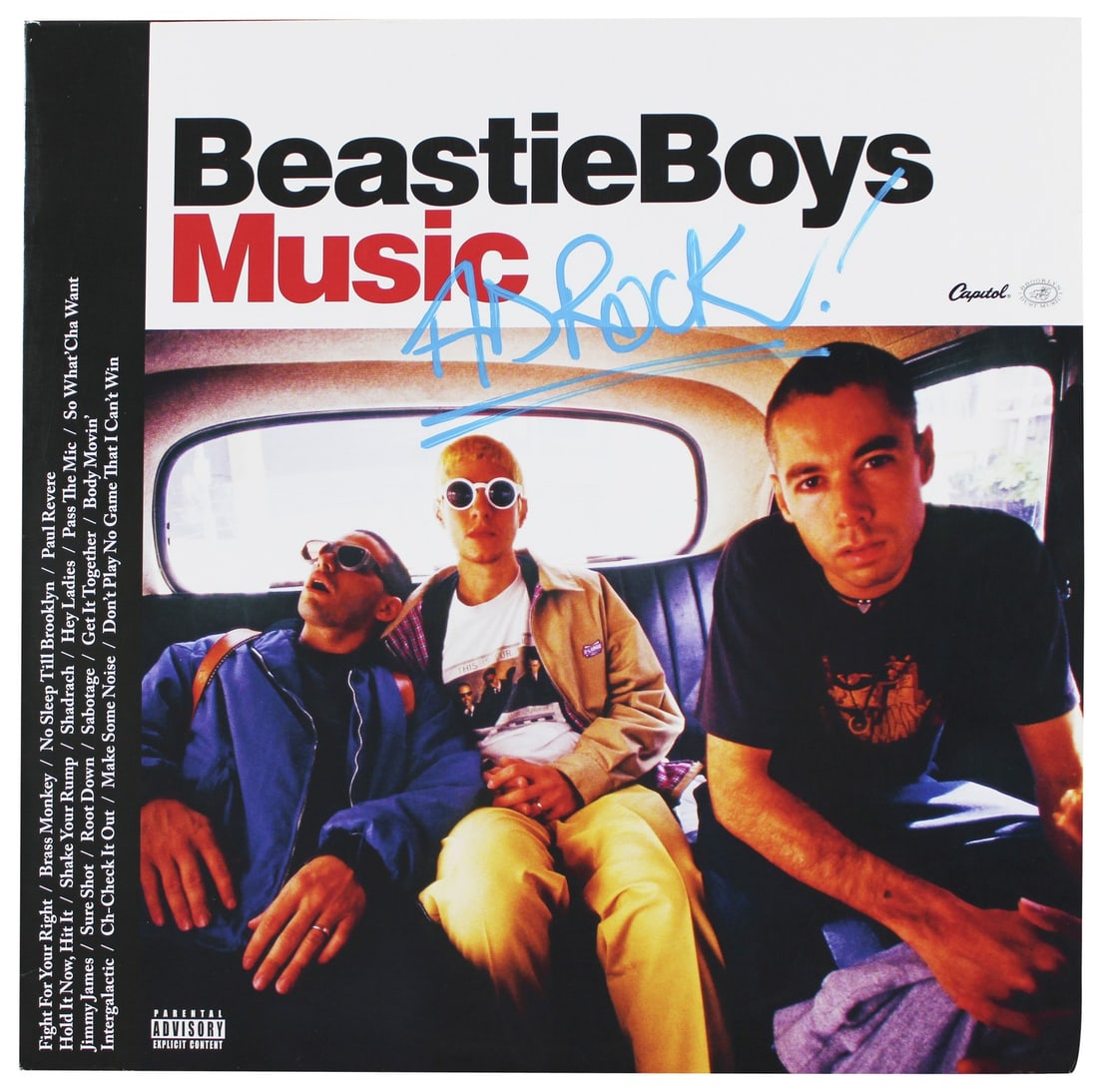 Beastie Boys album cover signed by Ad-Rock BAS BN57709: Beastie Boys album cover signed by Ad-Rock BAS BN57709 Autographed Beastie Boys music album cover signed by Adam Horovitz "Ad-Rock" of The Beastie Boys. The album cover is original and does not includ