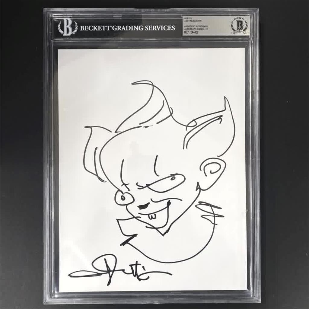 Pennywise IT 8.5x11 Photo Signed by Andy Muschietti Beckett Graded 10: Pennywise IT 8.5x11 Photo Signed by Andy Muschietti Beckett Graded 10 This is an original 8.5x11 photograph featuring artwork related to the movie 'It,' personally signed by Andy Muschietti. The autog