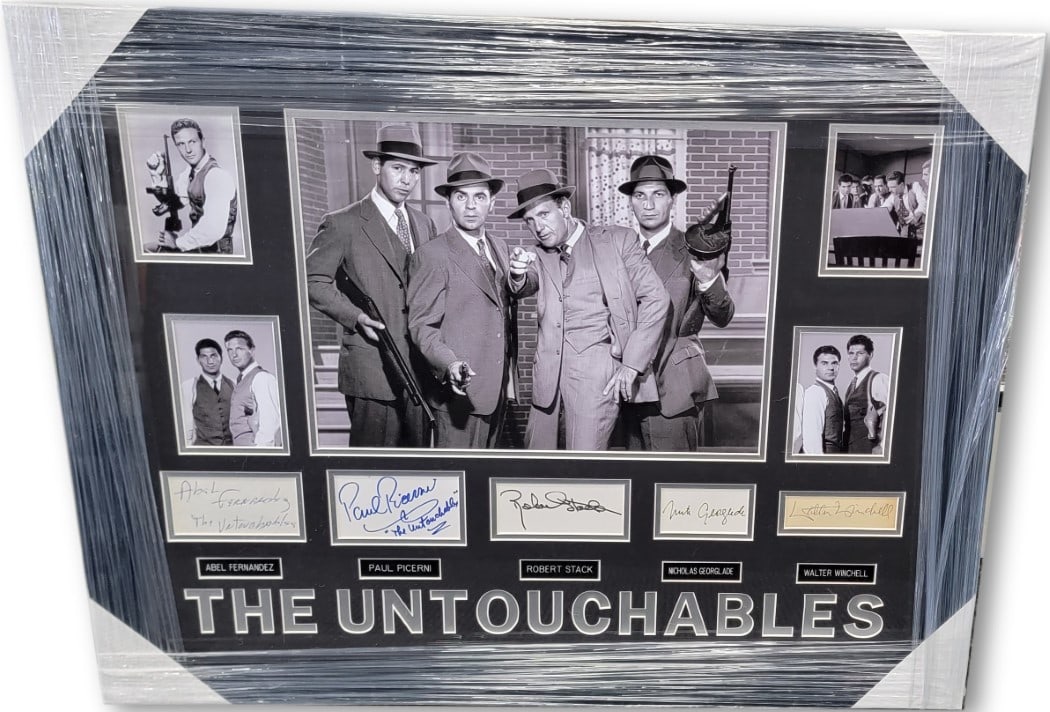 Framed Collage With Multiple Cast Signatures From The Untouchables JSA Authenticated (1 of 4)