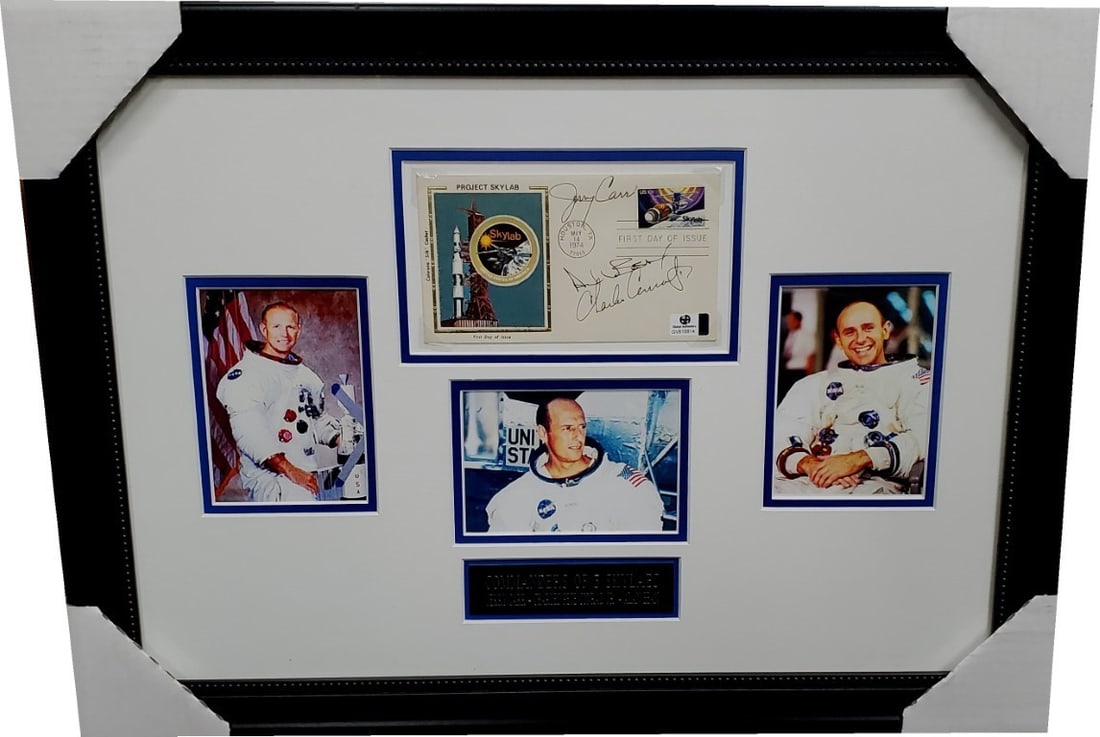 Signed NASA First Day Issue Cachet GAI Authenticated Custom Framed (1 of 3)