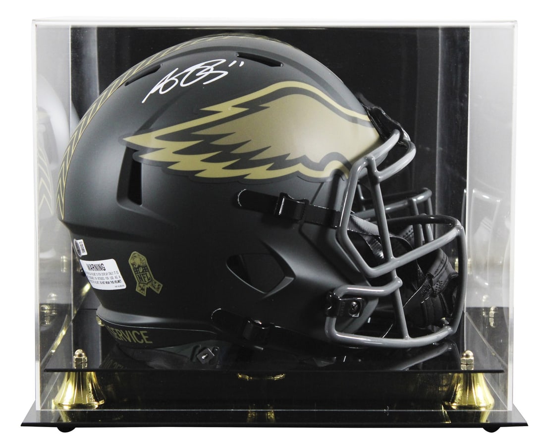A.J. Brown Signed Eagles Salute to Service IV Helmet with BAS Authentication (1 of 4)