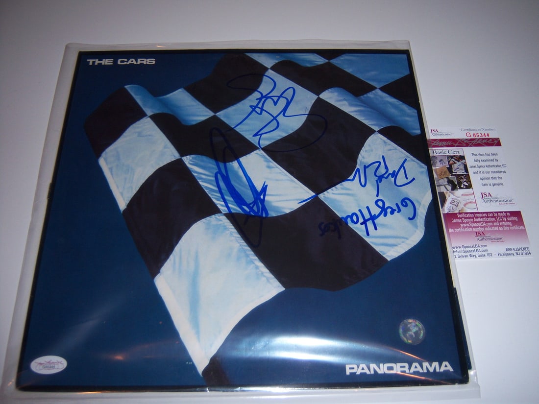 Signed Panorama LP by The Cars with 4 signatures JSA COA: Signed Panorama LP by The Cars with 4 signatures JSA COA Original vinyl record album for Panorama by The Cars, signed and accompanied by JSA/COA. The item is pre-owned and identified as a record from 