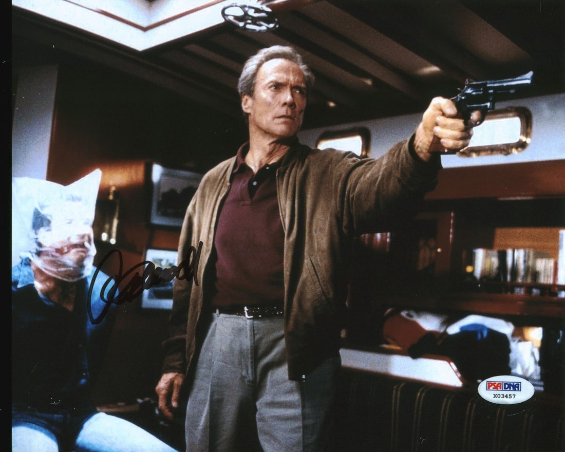 PSA DNA Clint Eastwood Dirty Harry 8x10 Signed Photo (1 of 5)